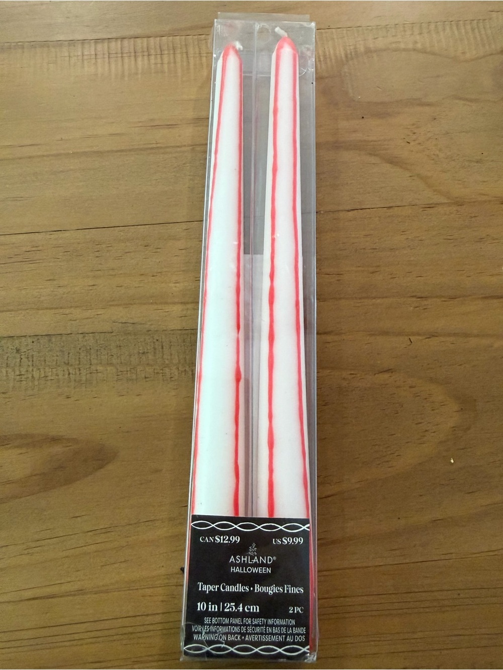 Halloween bloody taper candles NWT